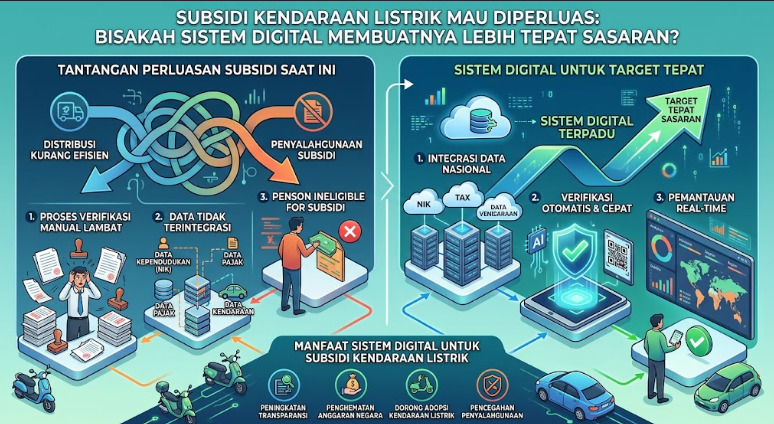Subsidi Kendaraan Listrik Mau Diperluas, Bisakah Sistem Digital Membuatnya Lebih Tepat Sasaran?