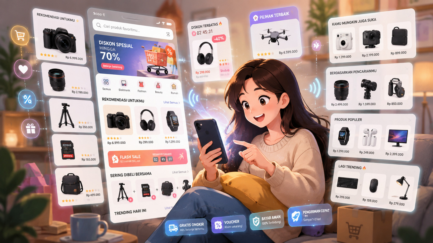 Bagaimana Algoritma E-commerce Mempengaruhi Keputusan Belanja Konsumen di Era AI?